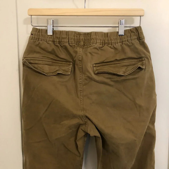 3/$25 ❥ Abercrombie Men's Size S Drawstring  Elastic Cargo Jogger Pants Mustard - Picture 6 of 10